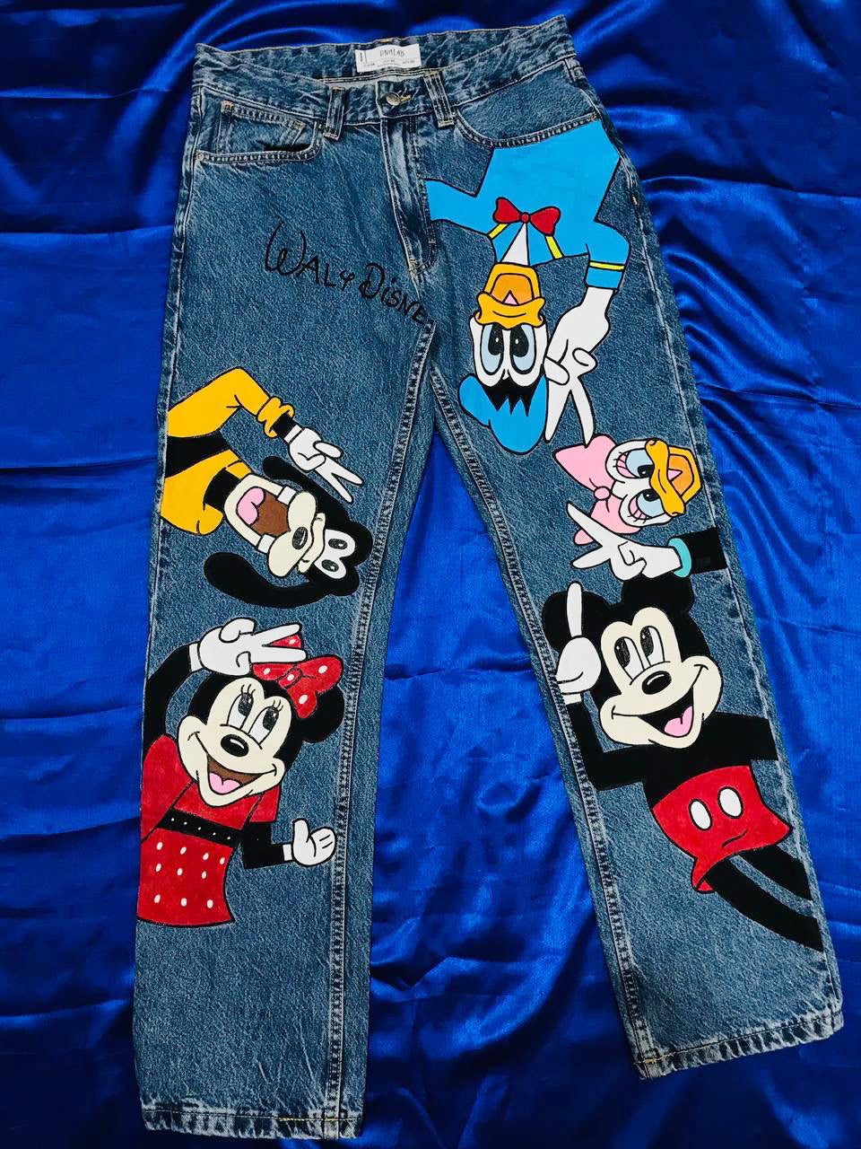 Funky N Trendy hand painted denims for women