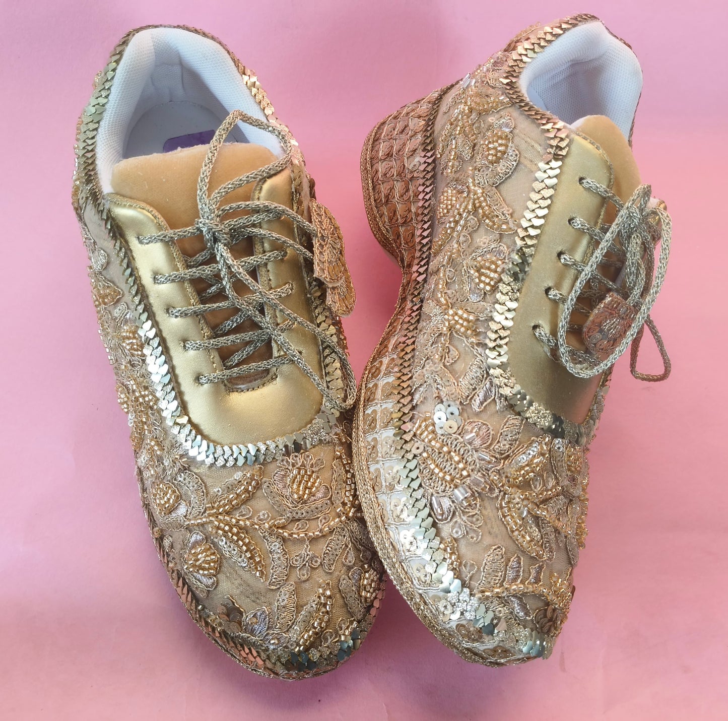 Comfortable Bridal Sneakers for Lehenga – Bride Wedding Shoes