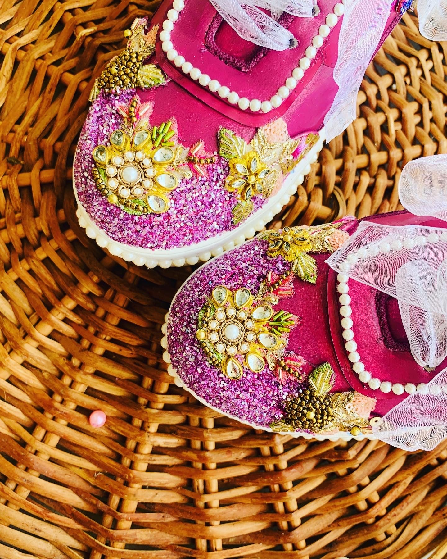 FUNKY N TRENDY wine color hand work sneakers for brides / bridesmaids/ purple sneakers / wine sneakers / floral shoes / floral embroidered sneakers/ embroidered shoes
