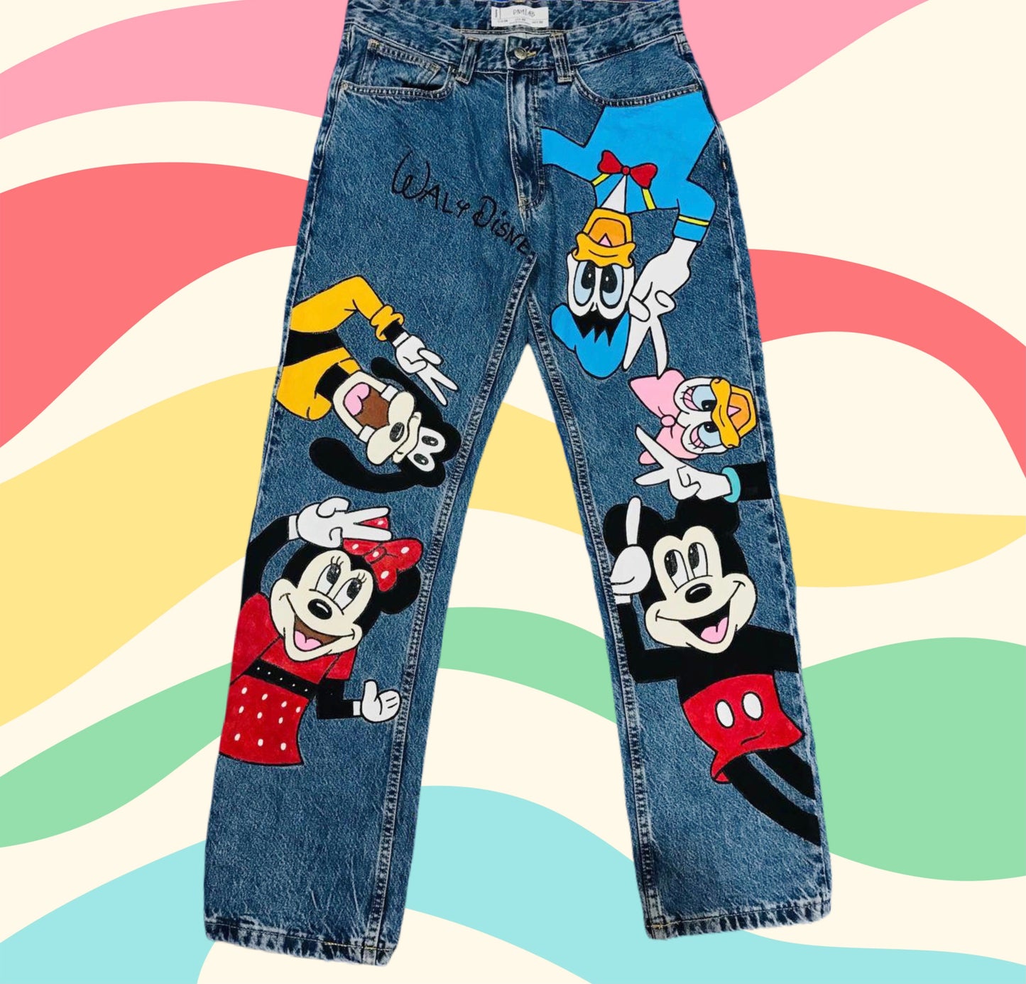 Funky N Trendy hand painted denims for women