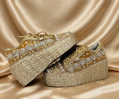 Designer Bridal Sneakers India – Handmade Wedding Shoes