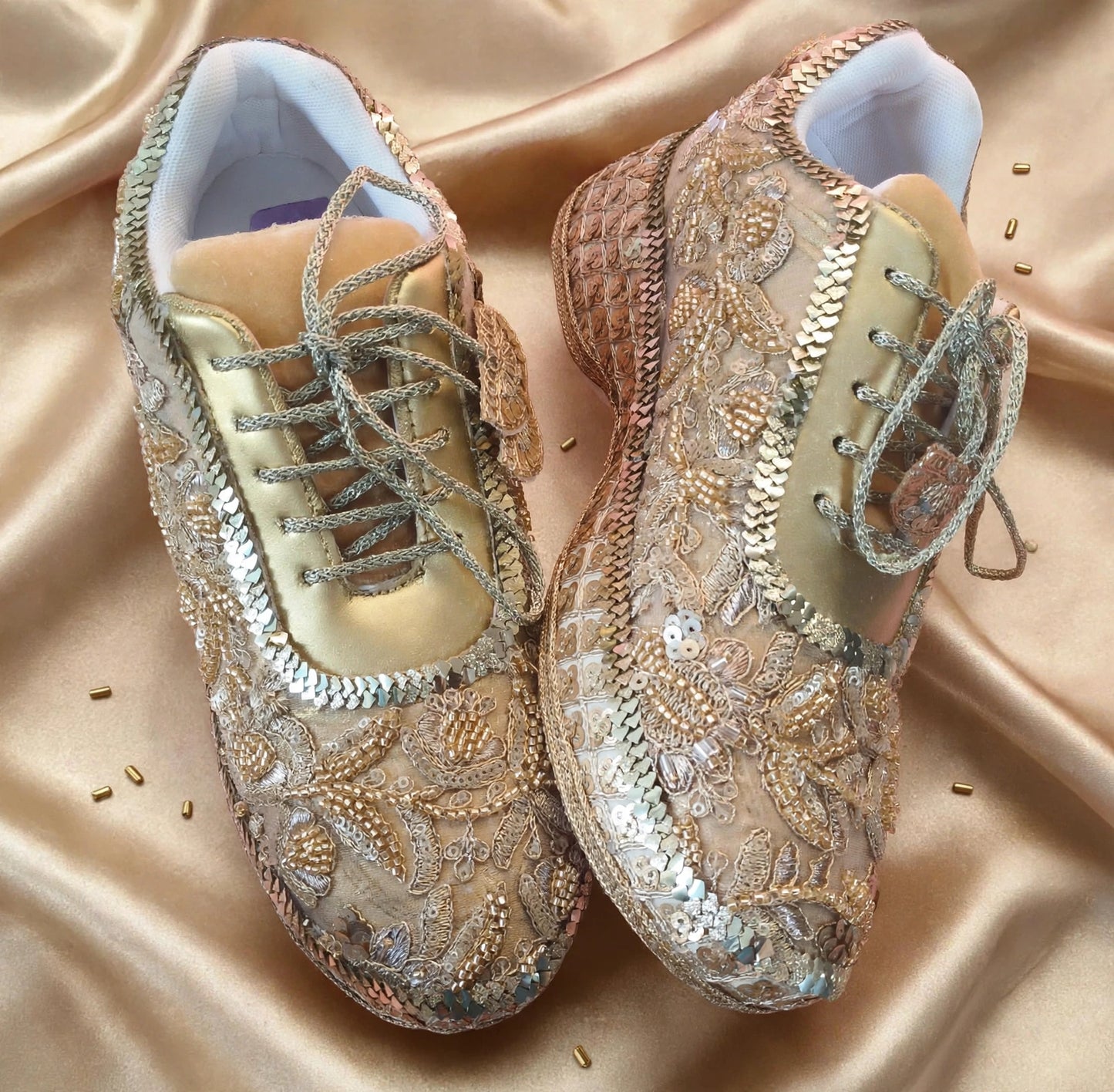 Comfortable Bridal Sneakers for Lehenga – Bride Wedding Shoes