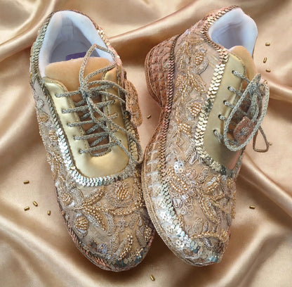 Comfortable Bridal Sneakers for Lehenga – Bride Wedding Shoes