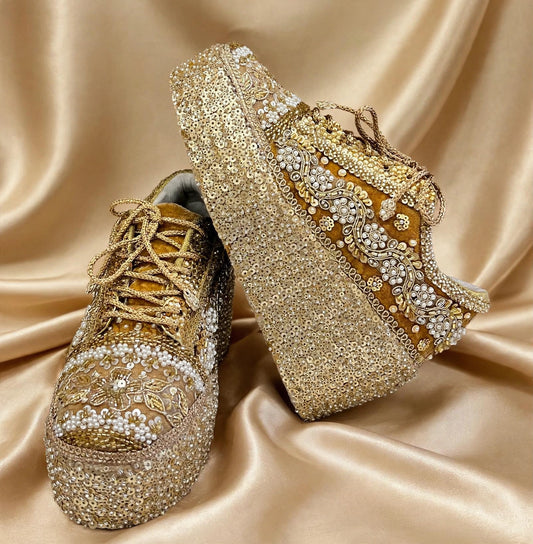 Designer Bridal Sneakers India – Handmade Wedding Shoes