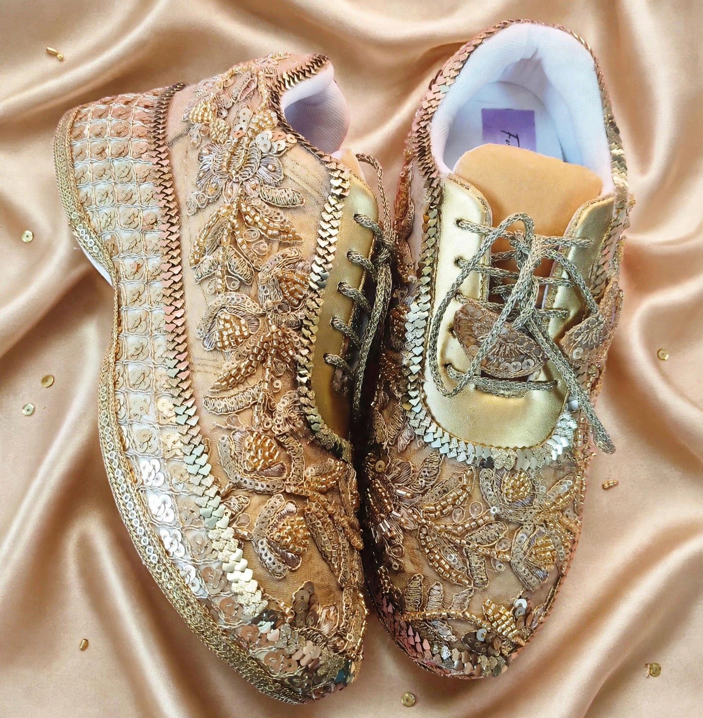 Comfortable Bridal Sneakers for Lehenga – Bride Wedding Shoes