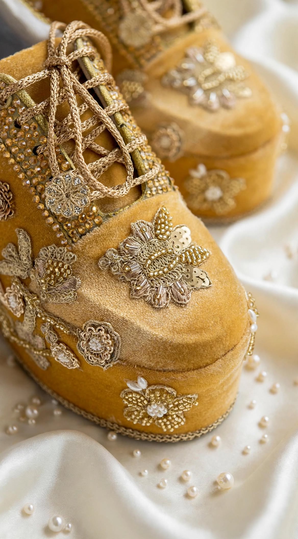 Handcrafted Bridal Sneakers for Brides – Wedding Shoes | Funky N Trendy