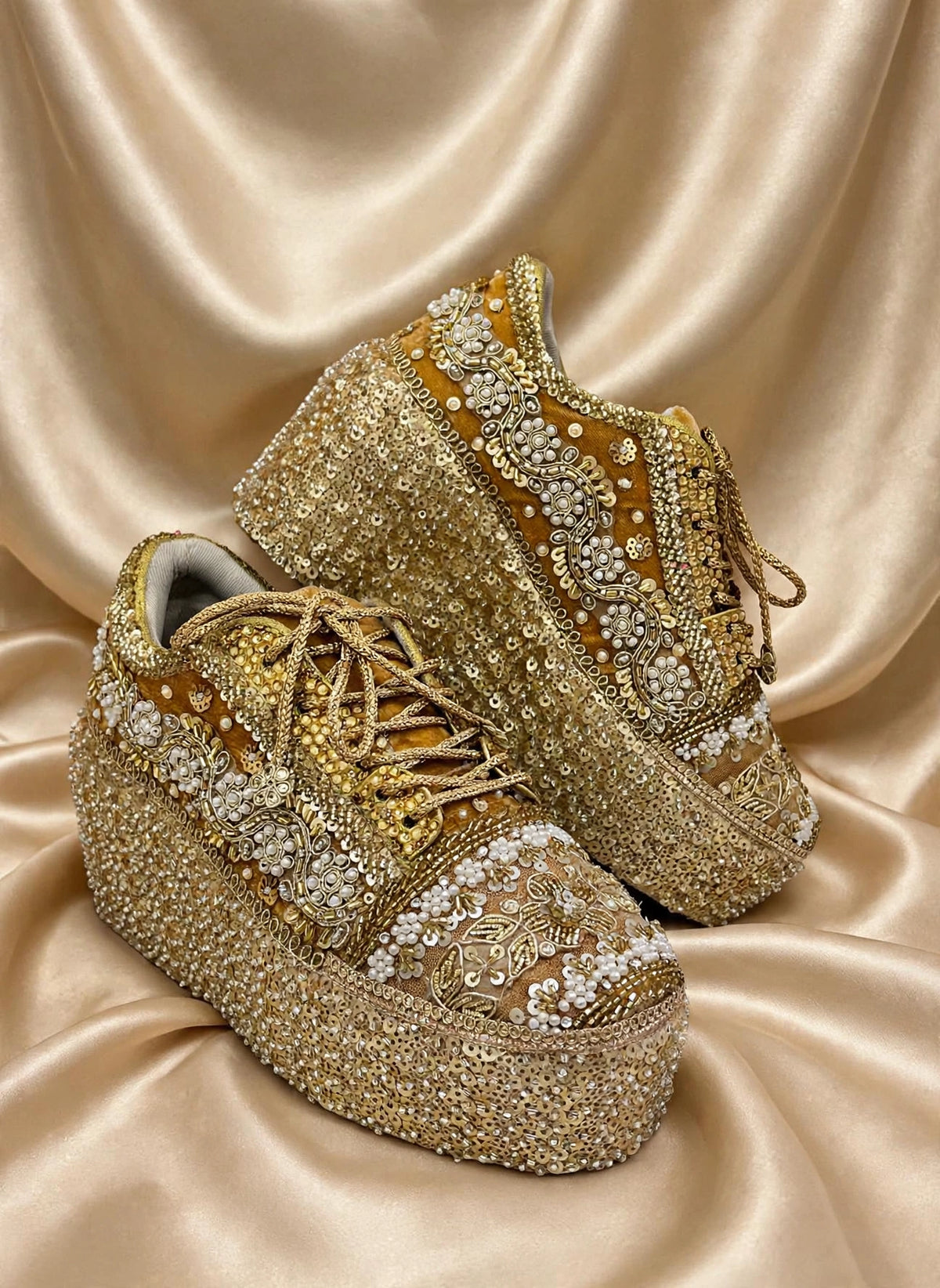 Designer Bridal Sneakers India – Handmade Wedding Shoes