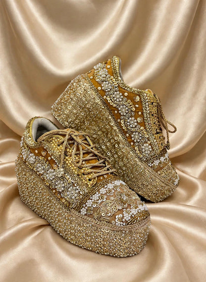 Designer Bridal Sneakers India – Handmade Wedding Shoes