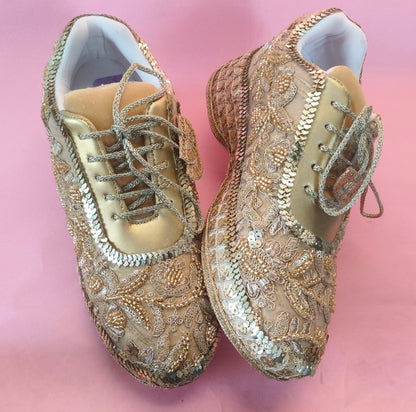 Comfortable Bridal Sneakers for Lehenga – Bride Wedding Shoes