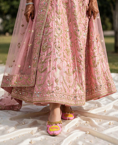 Pataka Dulhan Jutti | Pink Bridal Mojari for Haldi & Mehndi | Custom Dulhan Jutti | Funky N Trendy