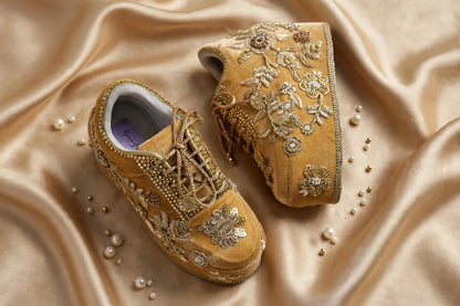 Handcrafted Bridal Sneakers for Brides – Wedding Shoes | Funky N Trendy
