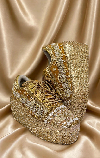 Designer Bridal Sneakers India – Handmade Wedding Shoes